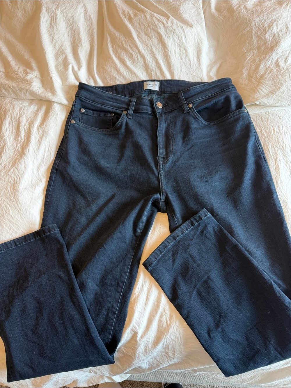 7 Diamonds Men's Straight Jeans - Navy Blue Denim